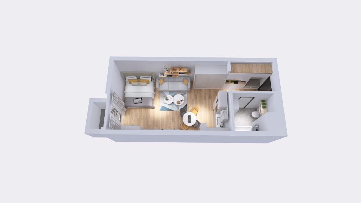 METROPOLIS- Klimatizovaný 1i byt s balkónom, parkovacie miesto — foto 19