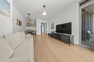 Klimatizovaný 2 izbový byt s terasou v Eurovea Tower, 1x parkovanie — foto 11