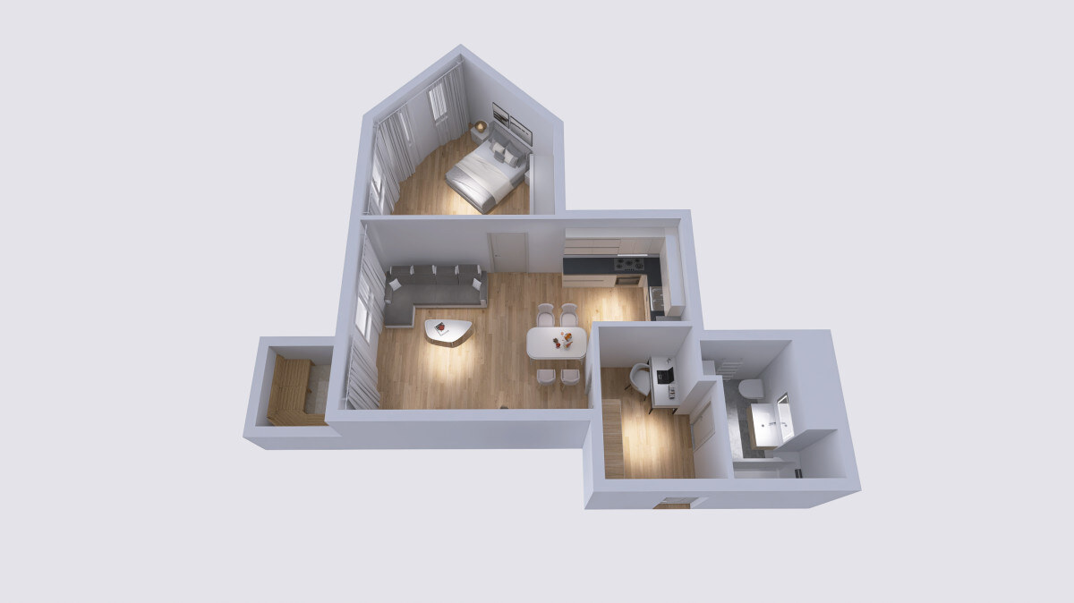 Rezervované - Klimatizovaný 2i byt s balkónom, novostavba 2019, parkovacie miesto — foto 5