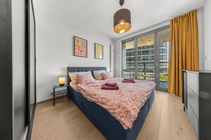 Klimatizovaný 2 izbový byt s terasou v Eurovea Tower, 1x parkovanie — foto 19