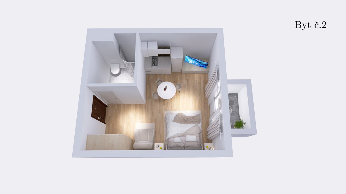 Kompletne zariadený nadštandardný 1-izbový apartmán – Gerlach Rezort — foto 11